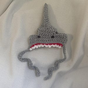 CROCHET PATTERN - Shark Hat for Cats