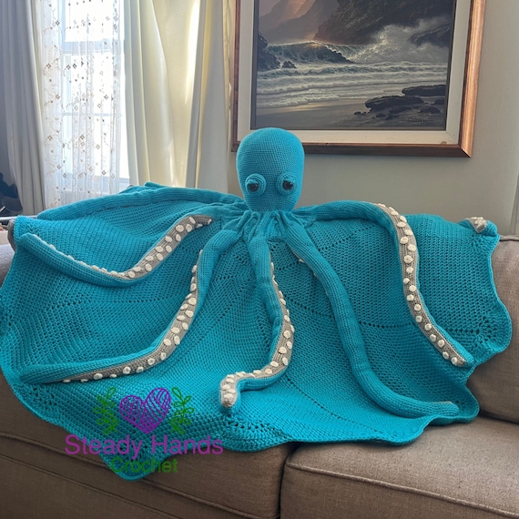 Magnum Octopus Blanket Etsy Canada