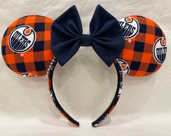 Orange Hockey Mouse Ears