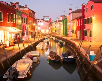 Nightfall in Burano