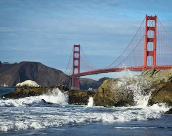 Baker Beach View of Golden Gate Bridge Print