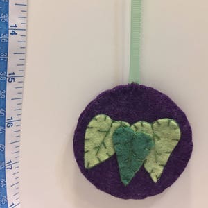 Felt Pansy Bookmark: Embroidered Flower Pagemarker, Book Lover Gift image 9