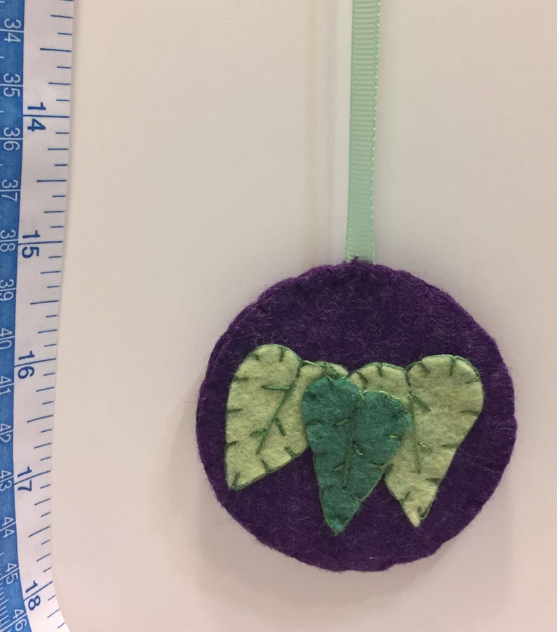 Felt Pansy Bookmark: Embroidered Flower Pagemarker, Book Lover Gift image 9