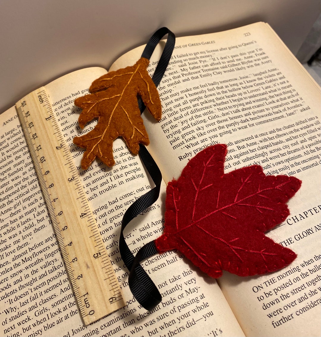 Autumn Leaf Bookmark/unique Bookish Gift/fun Book Lover - Etsy