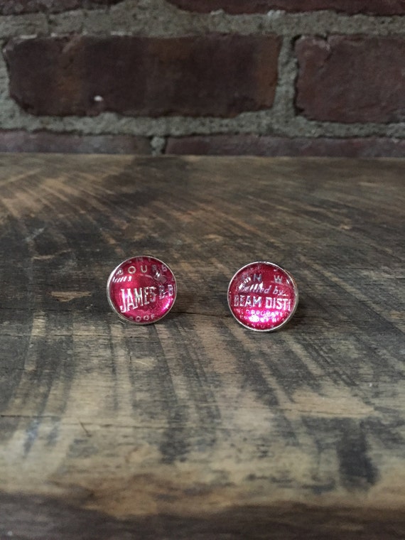 Vintage Bourbon Whiskey Label Cufflinks