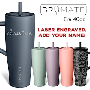 Engraved Brumate Era 40oz - Personalized Brümate Leakproof Tumbler with Handle - Insulated Stainless Steel - Wrap Available
