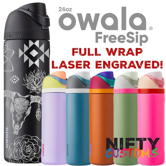 Owala FreeSip Stainless Steel Water Bottle / 40oz / Color: Gemstone Chic