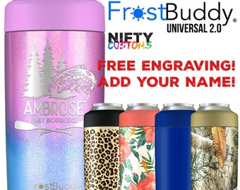 Etched Universal Frost Buddy Can Coolers -  Israel