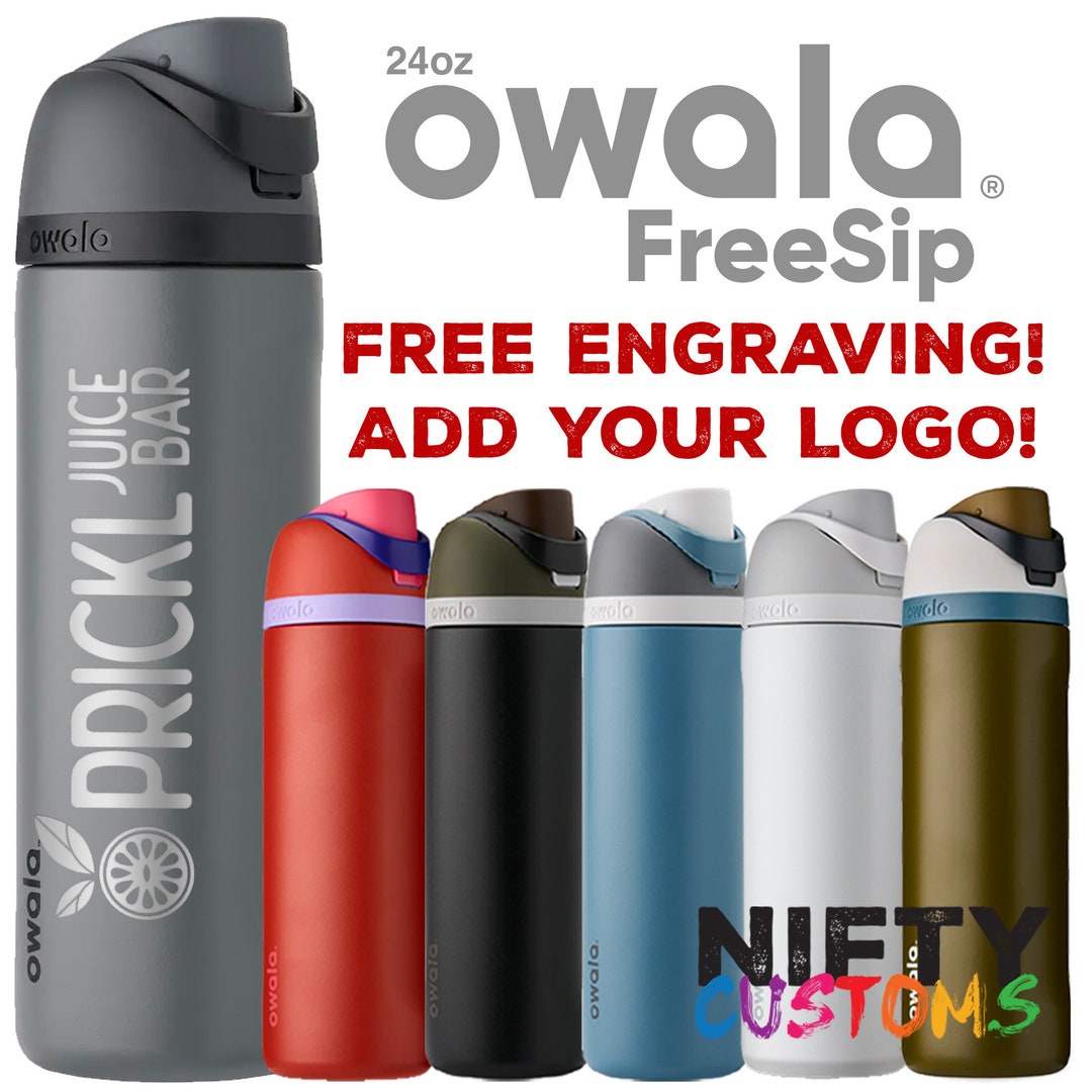 Owala FreeSip Stainless Steel Water Bottle / 40oz / Color: Denim