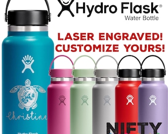 Custom 32oz Hydroflask Water Bottle Laser Engraved Bridesmaids