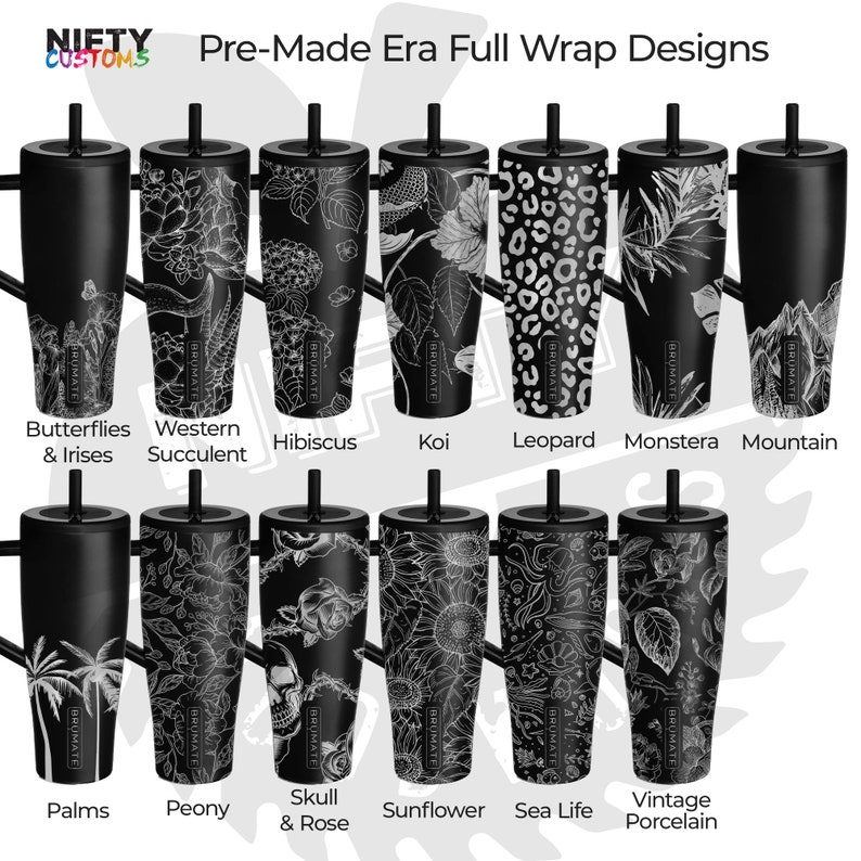 Engraved Brumate Era 40oz Personalized Brümate Leakproof Tumbler with Handle Insulated Stainless Steel Wrap Available image 6