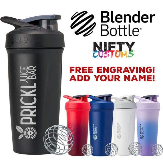 24 Oz Blender Bottle STRADA Insulated Shaker Bottle Protein Shake