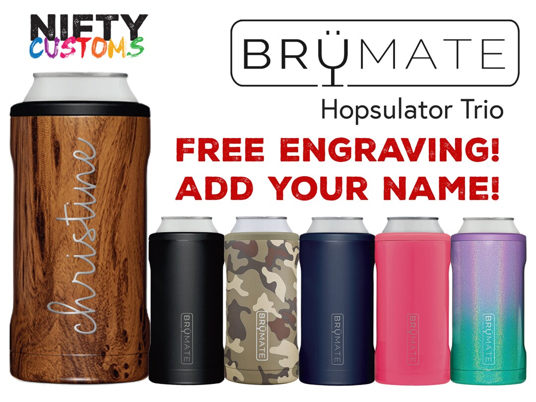 BruMate 12/16 oz Hopsulator Trio Clay Holds 12 or 16 oz Beer Can