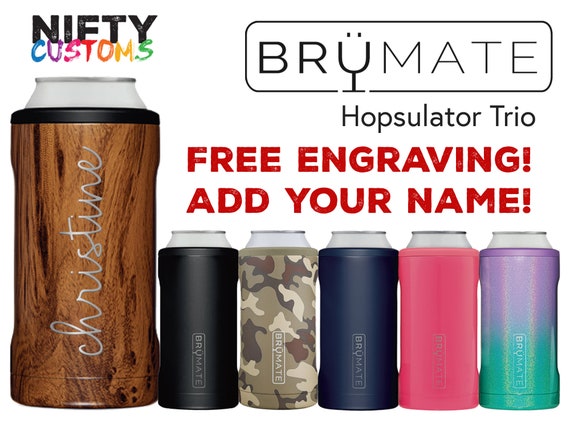 BruMate Hopsulator Slim - 12oz - Gold Leopard