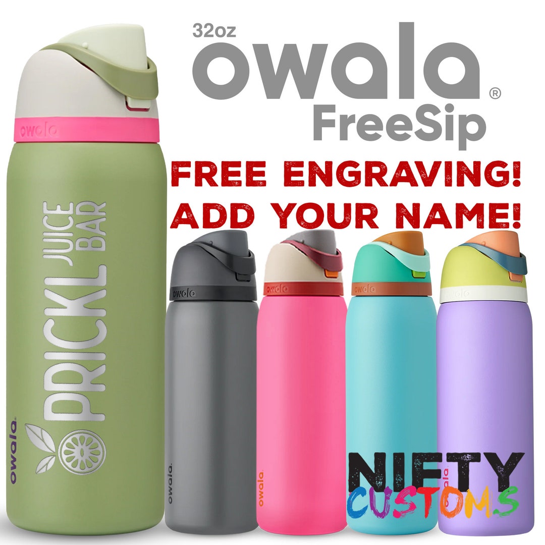 Owala Freesip 24oz Bottle FREE Laser Engraving Stainless Steel Powder  Coated Free Sip Straw Water Bottle With Flip Top Leak Proof Lid -   Norway