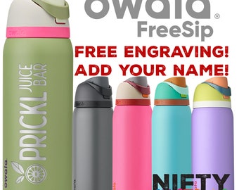 Personalized Owala FreeSip 24oz Water Bottle - FREE Laser Engraving!