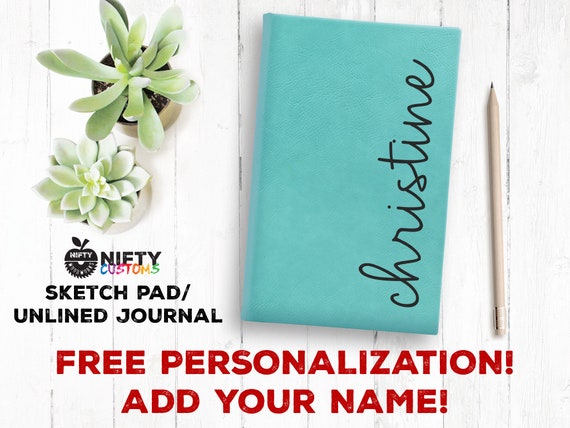 Personalized Sketch Book with Your Name  Sketch book, Personalized  sketchbook, Custom sketchbook