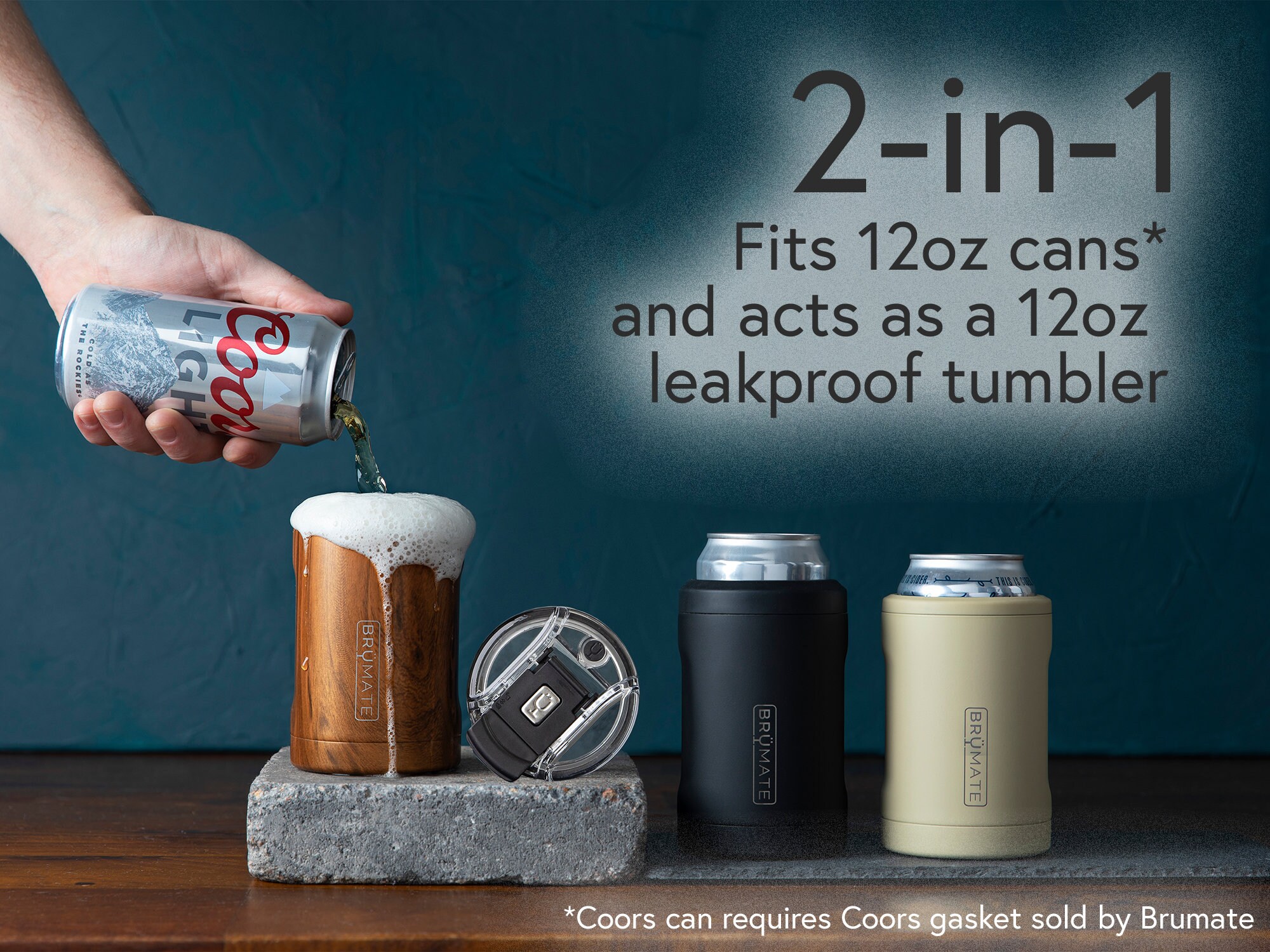 Monogram Brumate Duo 2-in-1 Can Cooler Laser Engraved, Personalized Brumate  Can Holder, 12 Oz Can Holder, Fits Coors Lite Cans, 