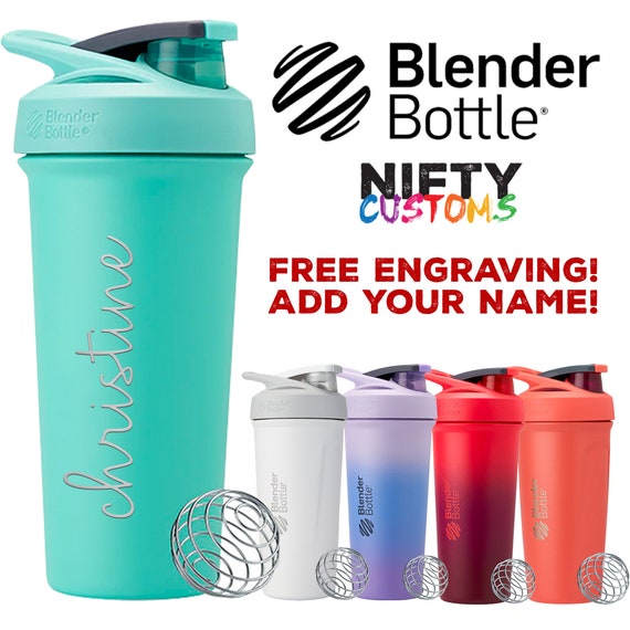 Custom Blender Bottle, Personalized Stainless Insulated Strada Protein  Shaker 24oz, Shaker Bottle, Water Bottle, Fitness Gift 