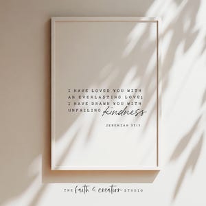 I Have Loved You Everlasting Love Jeremiah 31 3 Bible Verse Wall Art Scripture Wall Art Nursery Decor