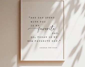 Classic Winnie Pooh, Nursery Room Decor, Digital Download, Winnie Pooh Nursery, Nursery Wall Art, Minimalist Nursery, Kids Room Decor, Print