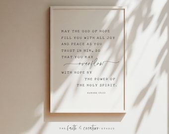 God of Hope, Coloring Page, Romans 15:13, Printable Coloring, Christian ...