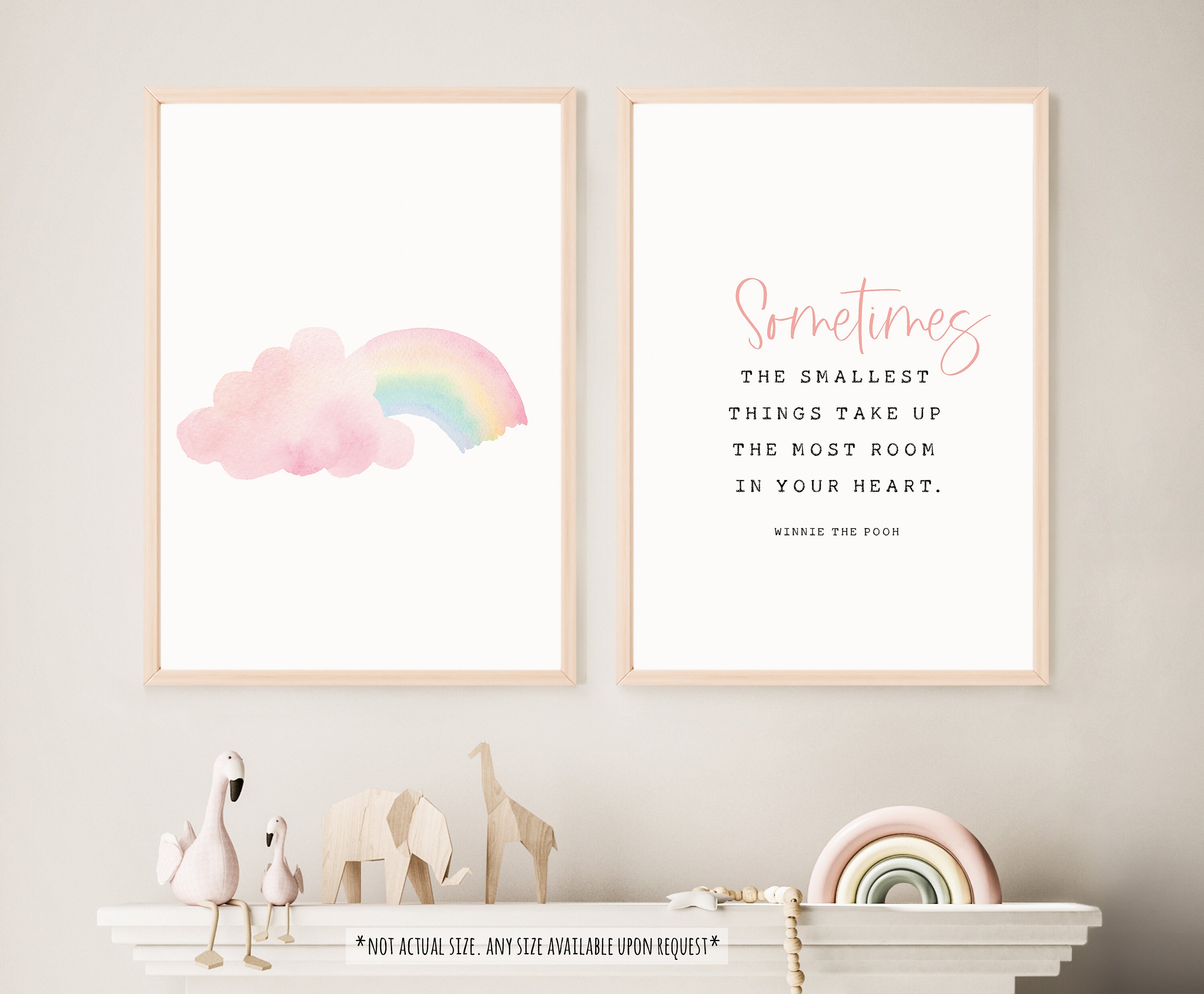 Nursery Quote Kids Poster Kids Wall Quotes Sometimes the | Etsy