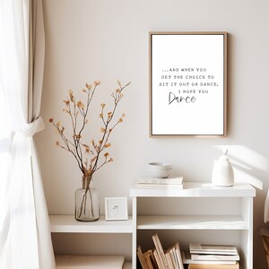 I Hope You Dance, Inspirational Art, Printable Wall Art, Wall Art ...