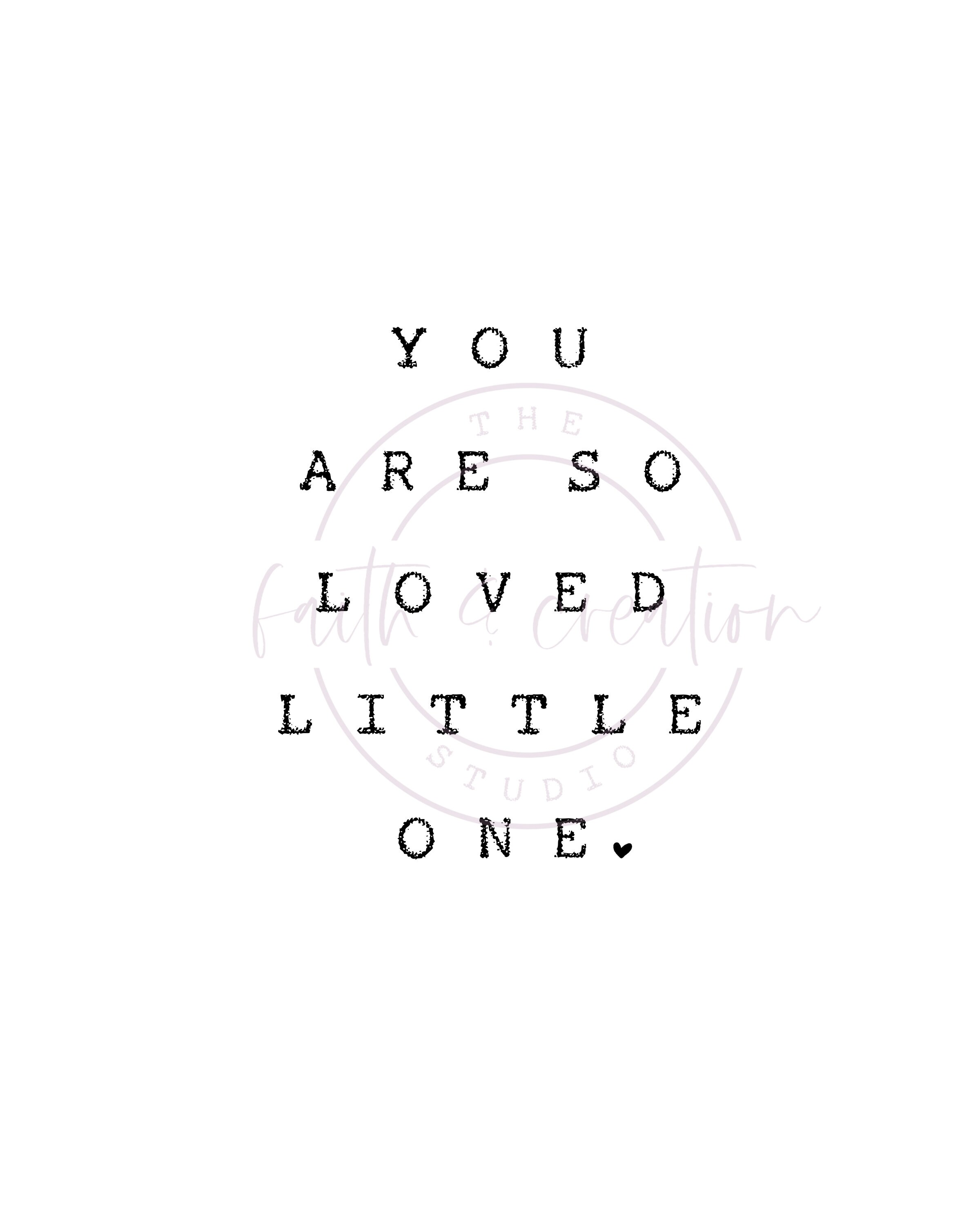 You Are so Loved Printable Wall Art Nursery Wall Art | Etsy