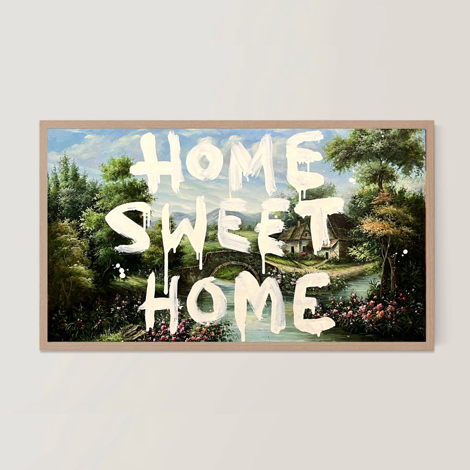 Home Sweet Home Banksy - Etsy