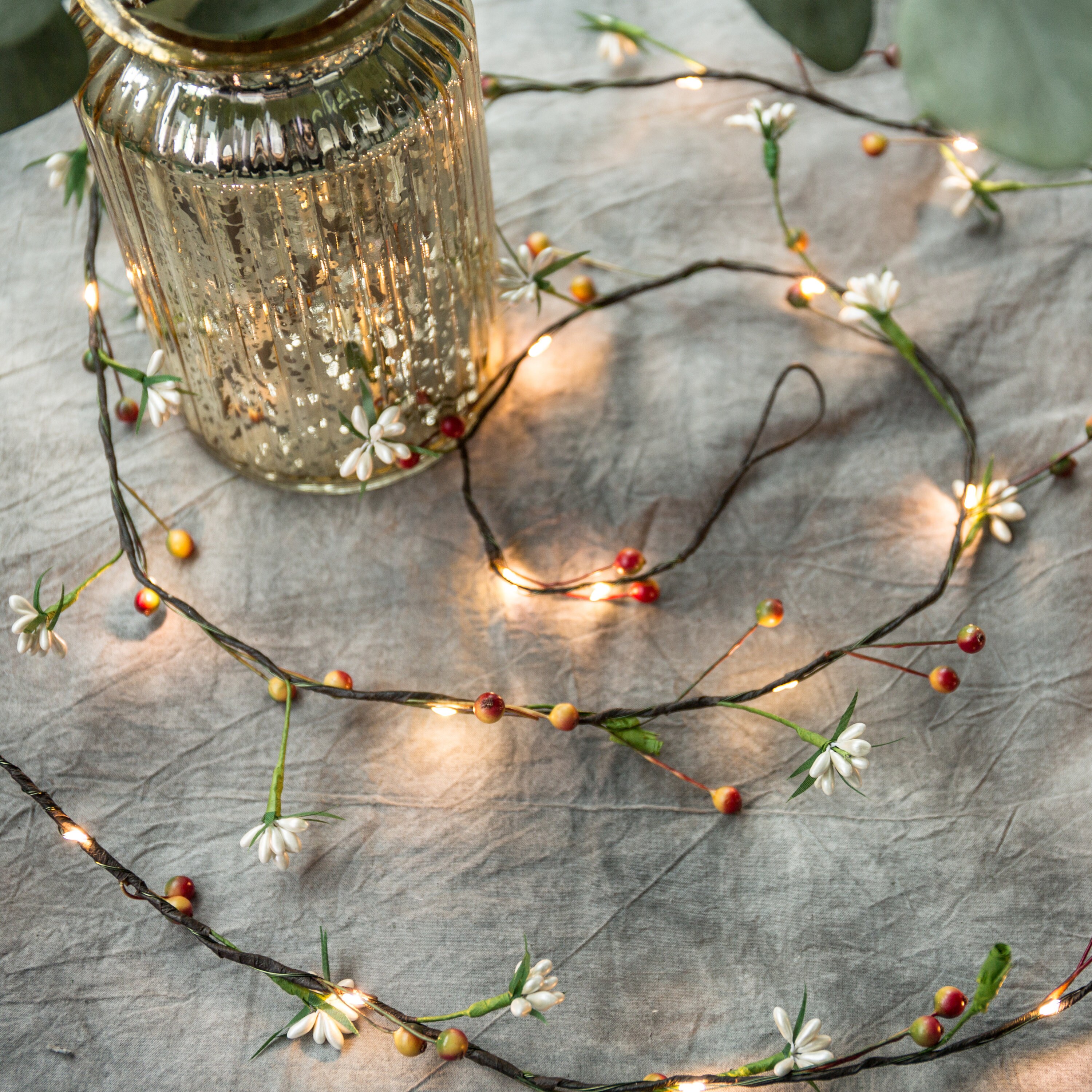 33FT 100 Micro LED Flower Garland Vine String Lights With Etsy