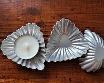 Mini sheet baking tins, heart baking tins, rustic sheet tins, country house kitchen, Vaniljhjärtan, antique kitchen tools, kitchen brocante