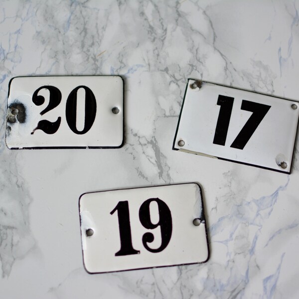 Enamel House Numbers Etsy