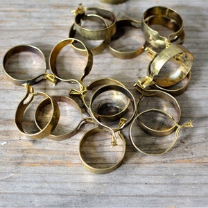 10 PCS Set, 2 cm Vintage Curtain Clamps, Curtain Rings Metal Clips, Drapery Hardware, Cafe House Country House Romantic Decoration, Gold