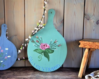Decorative farmhouse board, serving tray, decorative board, kitchen board, cutting board, Swedish craftsmanship, country kitchen, country style