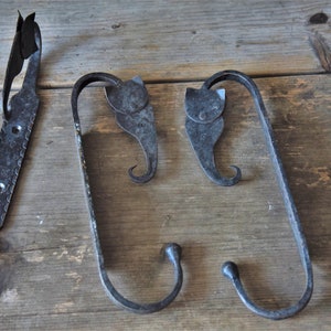 RAR! Rustikaler Wandhaken Elefant, schmiedeeiserne Haken, Gußeisen, uralte Kleiderhaken, Garderobe, rustikal, brocante, Landhaus