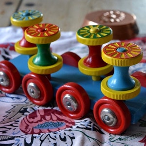 BRIO Vintage Wooden Pull-Along Toys, Swedish Vintage Toys, Old Toys, Retro BRIO Children&#39;s Toys, Toddler Toys