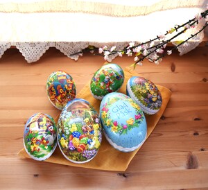 Œufs De Pâques à Remplir En Carton - Lot De 3, Grands (15x10 Cm), Design Moderne, Pour Décoration Ou Cadeaux