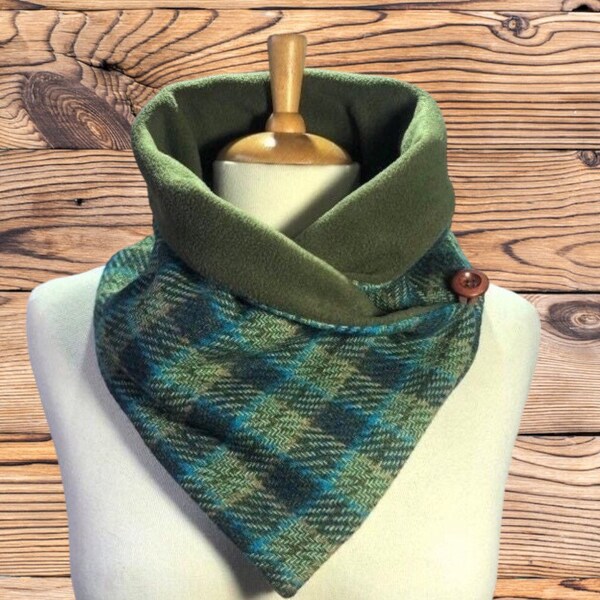 Green Neck Warmer Etsy