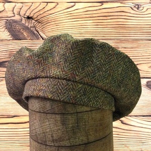 Harris Tweed® Beret/Tam 0' Shanter. Celtic hat. Highlander Tam. Men's Scottish Tam. Scottish Bonnet. Tammie. Balmoral. image 5