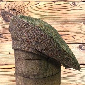 Harris Tweed® Beret/Tam 0' Shanter. Celtic hat. Highlander Tam. Men's Scottish Tam. Scottish Bonnet. Tammie. Balmoral. image 2