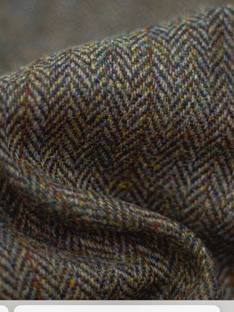 Harris Tweed® Beret/Tam 0' Shanter. Celtic hat. Highlander Tam. Men's Scottish Tam. Scottish Bonnet. Tammie. Balmoral. image 3