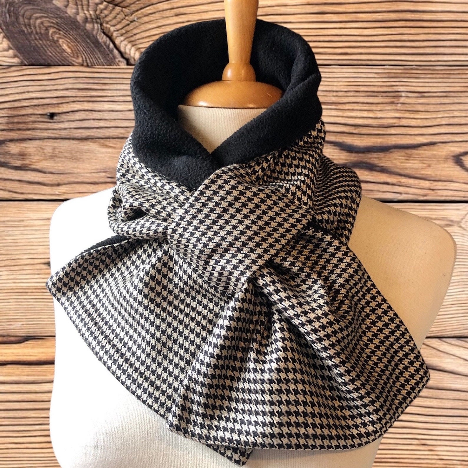 BOTT】24aw HOUNDSTOOTH HOODED SCARF 【公式通販】