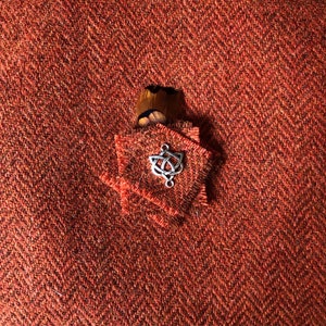 Harris Tweed® Burnt Orange tweed Beret/Tam 0' Shanter. Celtic hat. Balmoral. Highlander Tam. Men's Scottish Tam. Scottish Bonnet. image 5