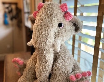 PATTERN Mazzy the Mammoth Crochet Pattern