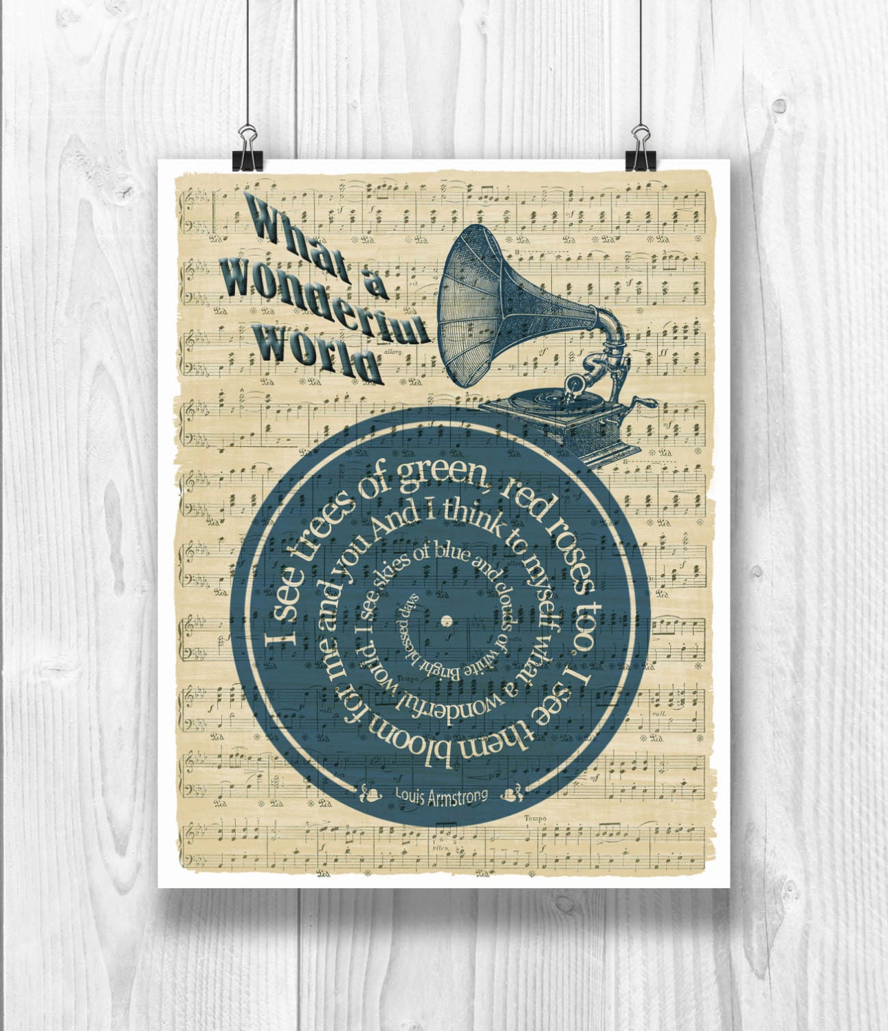 Louis Armstrong What A Wonderful World Lyrics