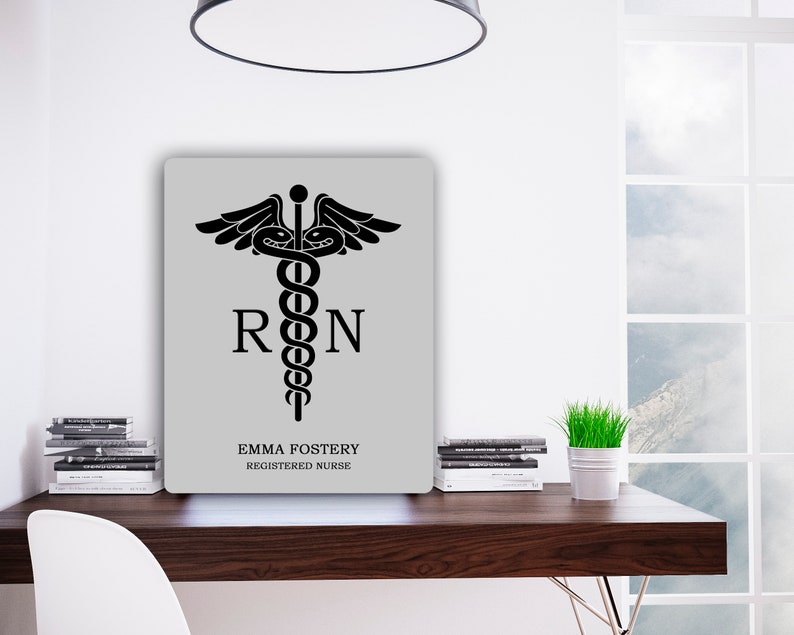 Doctor of Nursing Practice, Custom Nurse Poster, DNP Graduation Gift, Nurse Graduation Art, DNP metal print, Nurse aluminum print image 7