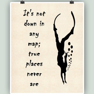 Free diver poster, Free diving art, Dive Poster, Free diver print, Diving school decor, diver quote,nautical art, diver gift, Diving lovers