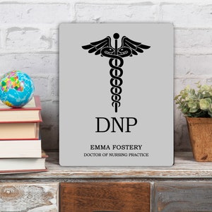 Doctor of Nursing Practice, Custom Nurse Poster, DNP Graduation Gift, Nurse Graduation Art, DNP metal print, Nurse aluminum print image 1