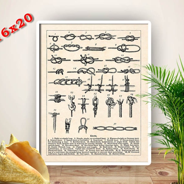 Seaman Knots Print - Etsy